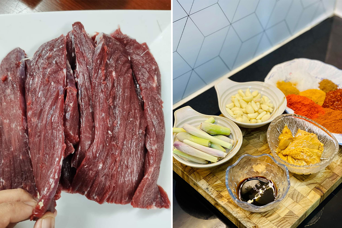 Nguyên liệu làm khô bò tại gia